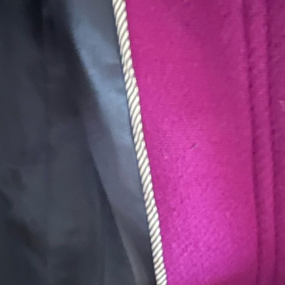 J.Crew Cocoon Coat in Italian Stadium Cloth – Bright Plum Purple – Size 6 - Picture 13 of 16